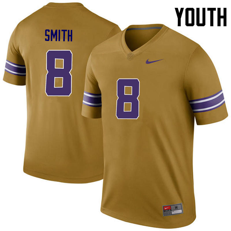 Youth LSU Tigers #8 Saivion Smith College Football Jerseys Game-Legend - Click Image to Close
